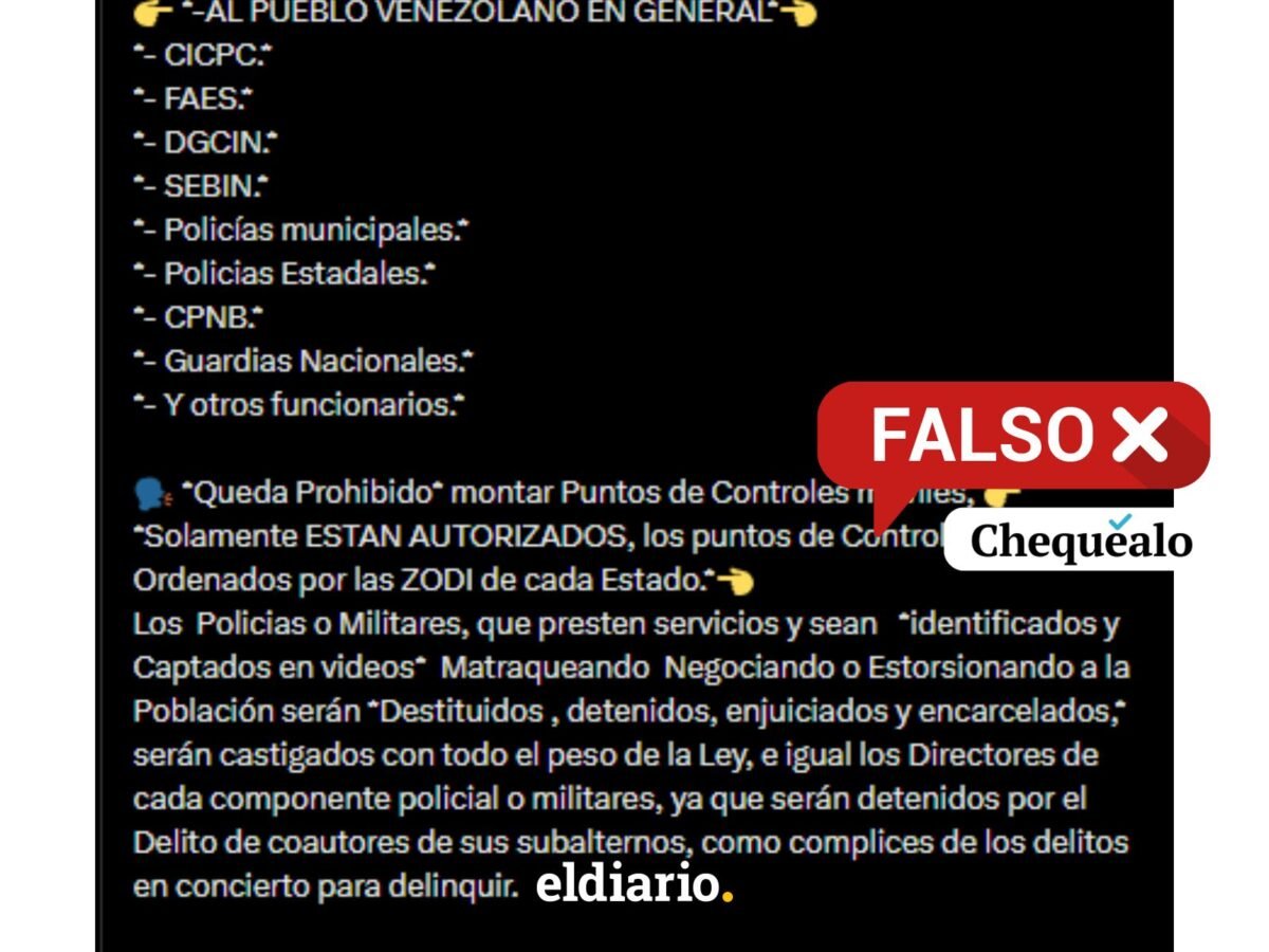 ¿Prohibieron la implementación de alcabalas en Venezuela?