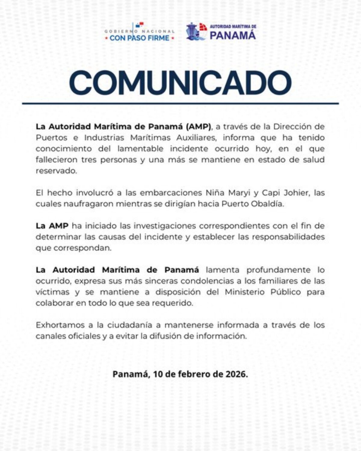 Dos migrantes venezolanas y un colombiano murieron tras un naufragio en el Caribe panameño
