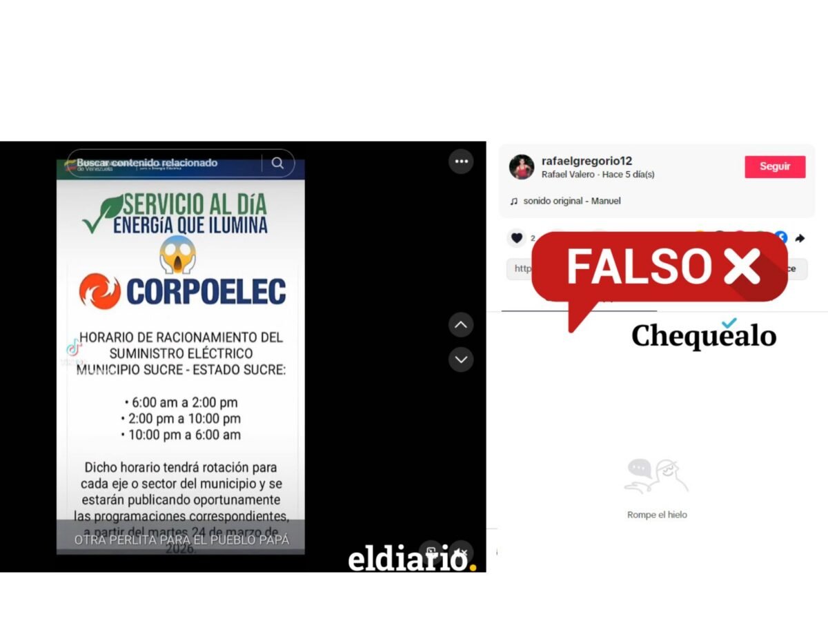 ¿Corpoelec estableció racionamiento eléctrico de ocho horas en Sucre?