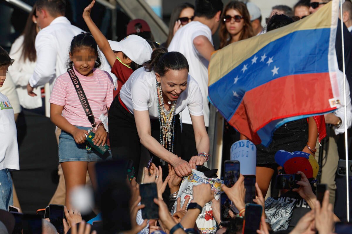 En imágenes: miles de venezolanos se reunieron con María Corina Machado en Madrid