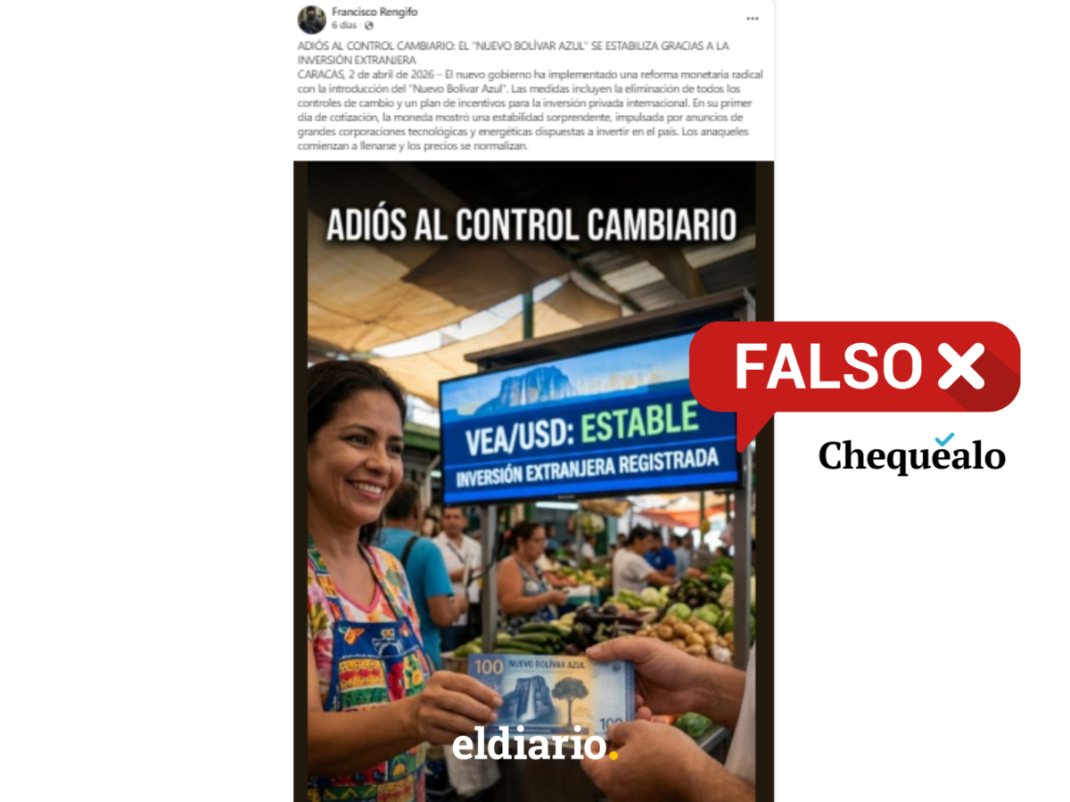 ¿Gobierno venezolano anunció la circulación de un nuevo bolívar azul?