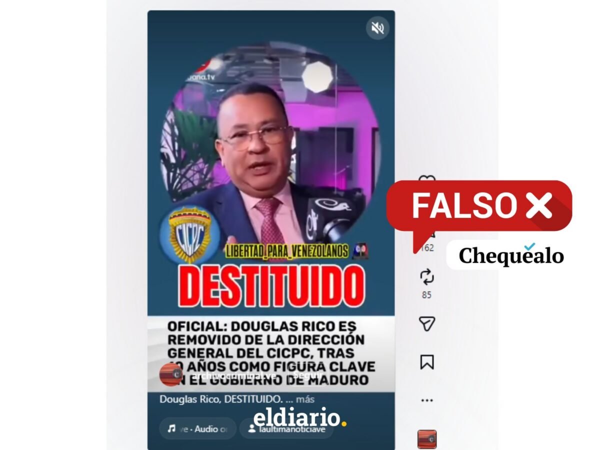 ¿Destituyeron al director del CICPC, Douglas Rico?