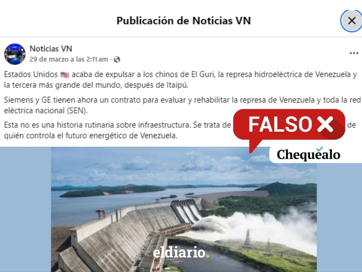 ¿Estados Unidos ordenó suspender a empresas de servicios chinas en la represa del Guri?