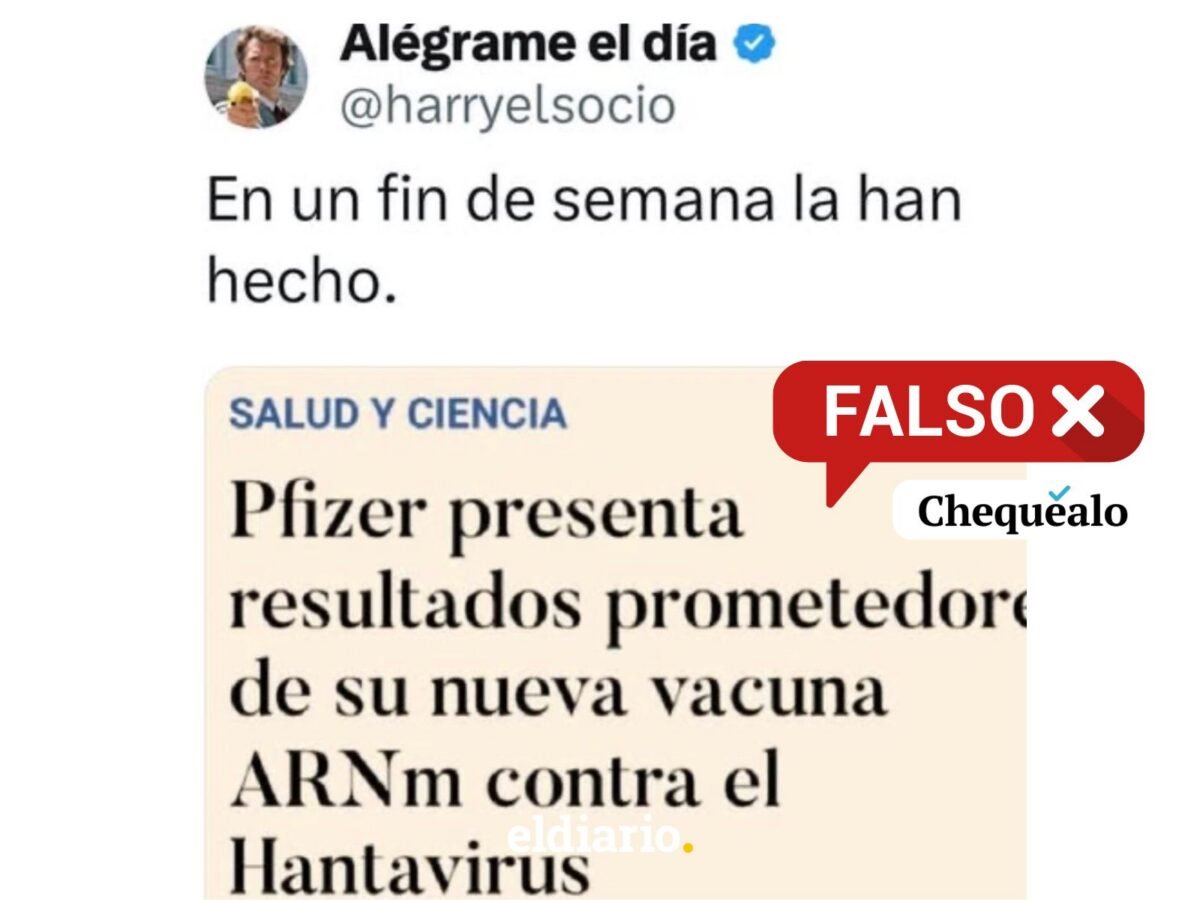 ¿Pfizer presentó una vacuna contra el hantavirus?