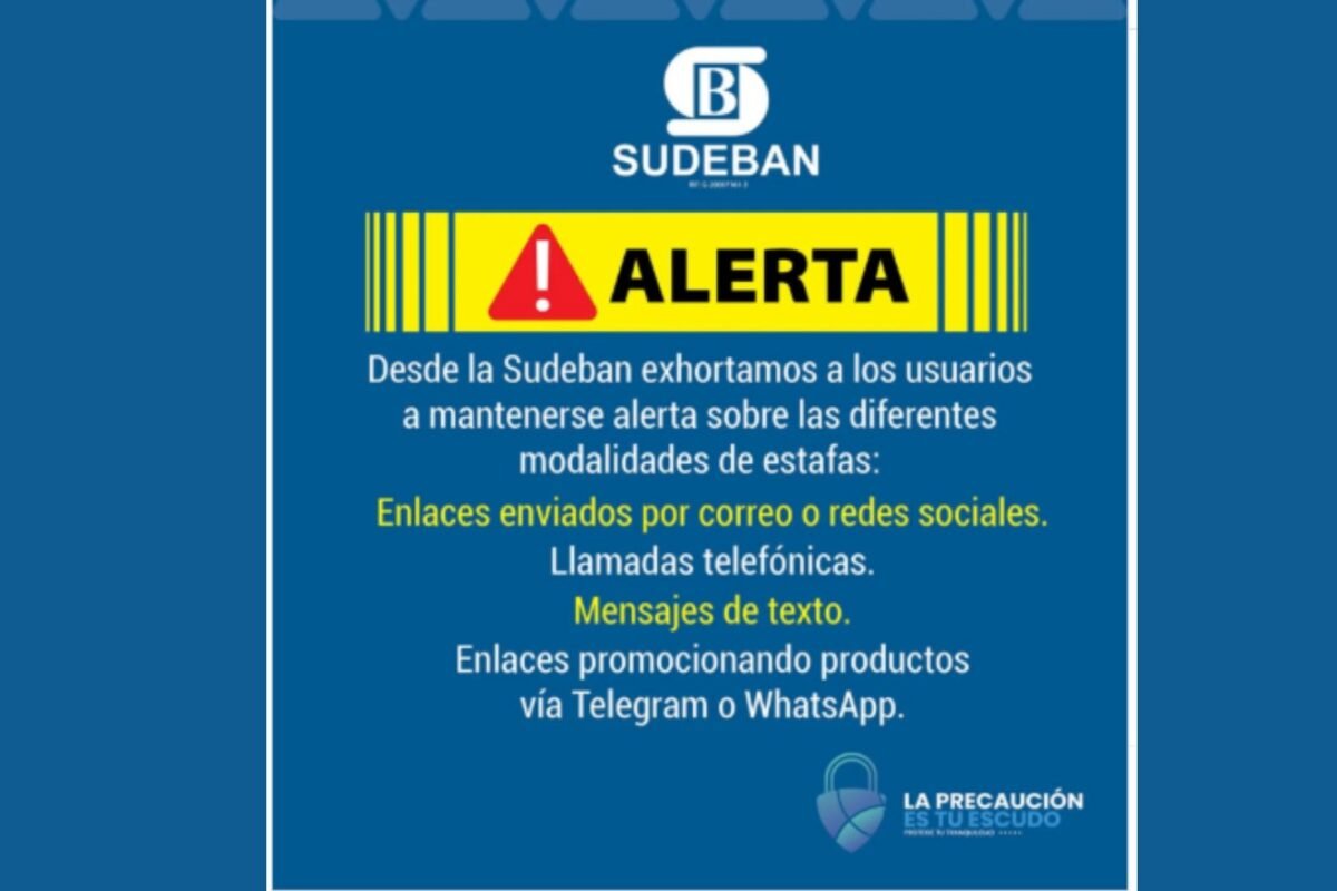 Sudeban alertó sobre nuevas modalidades de estafa digital