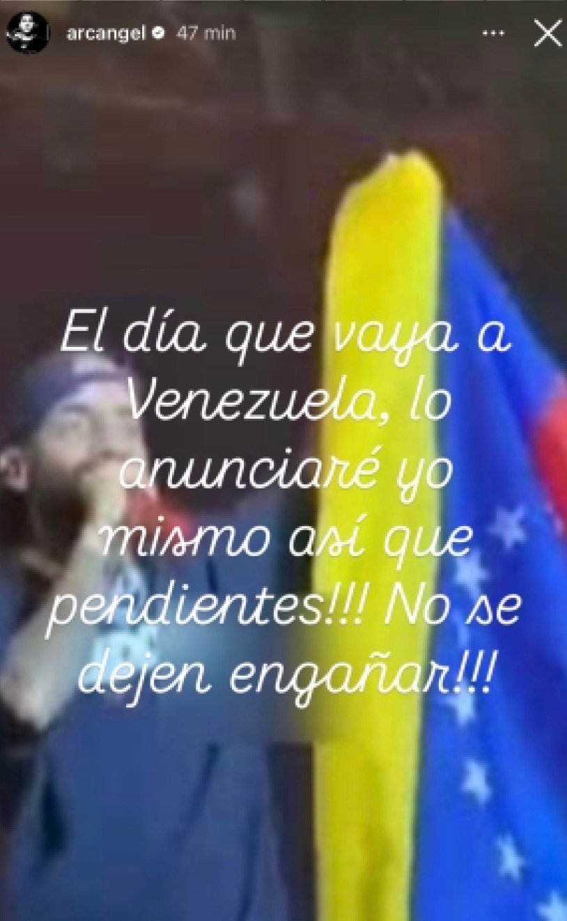 ¿El cantante Arcángel ofrecerá un concierto en Caracas?
