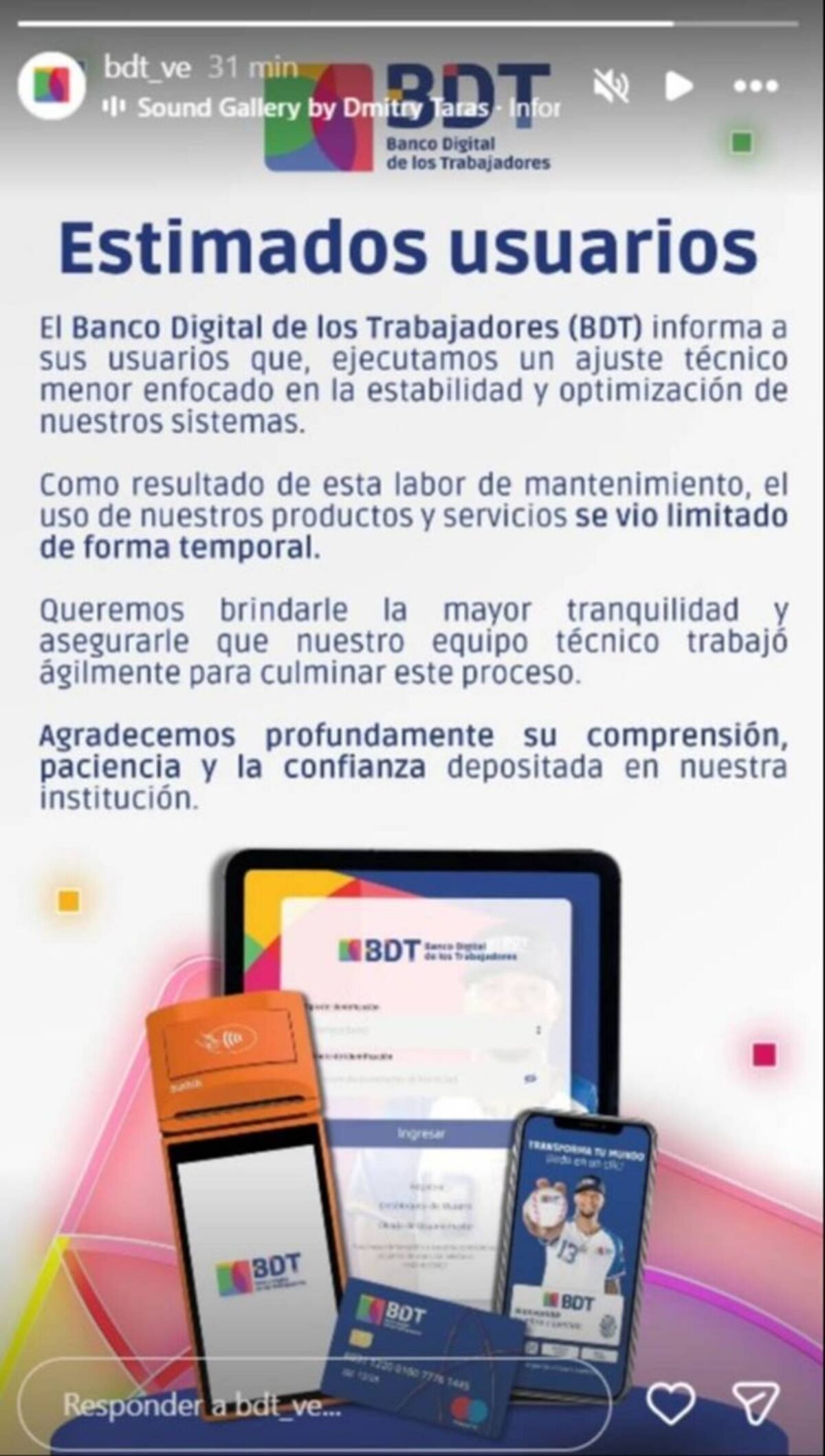 El Banco Digital de los Trabajadores informó que restituyó sus servicios tras fallas temporales