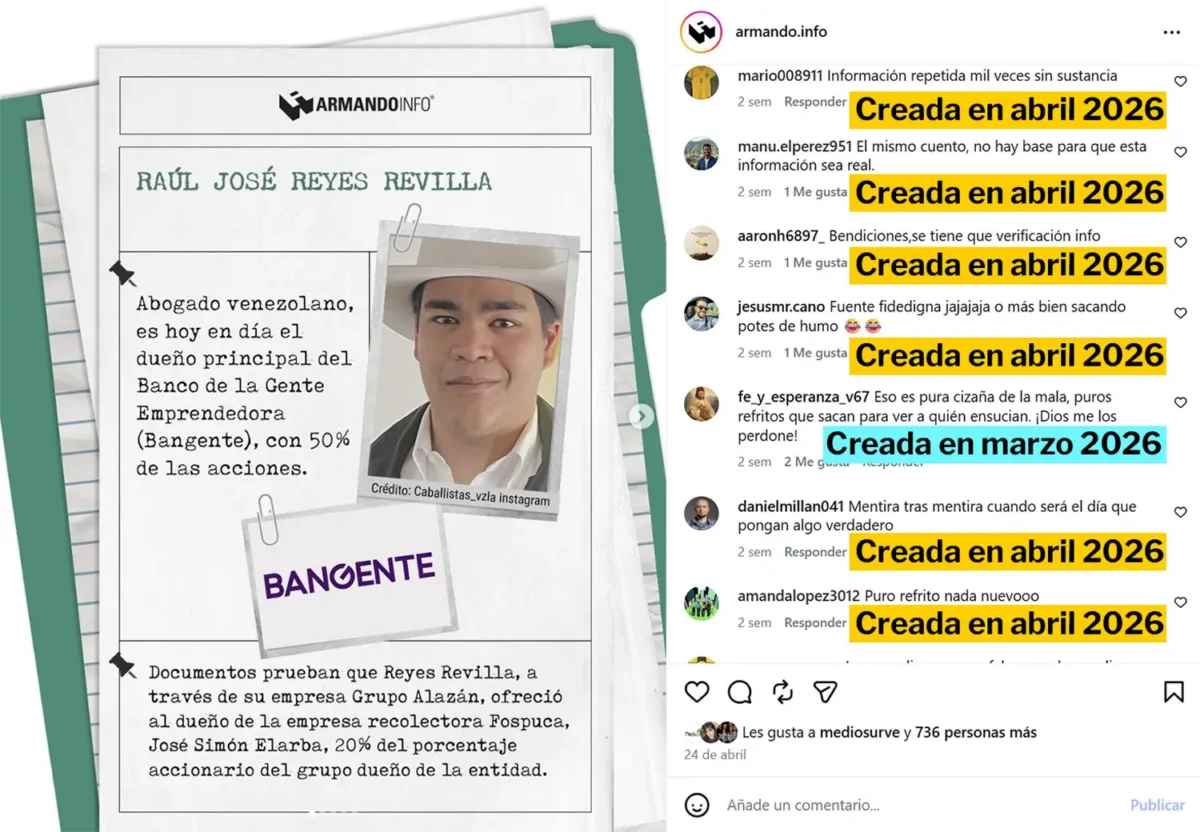 Una red troll creó cuentas en Instagram para atacar medios de comunicación venezolanos