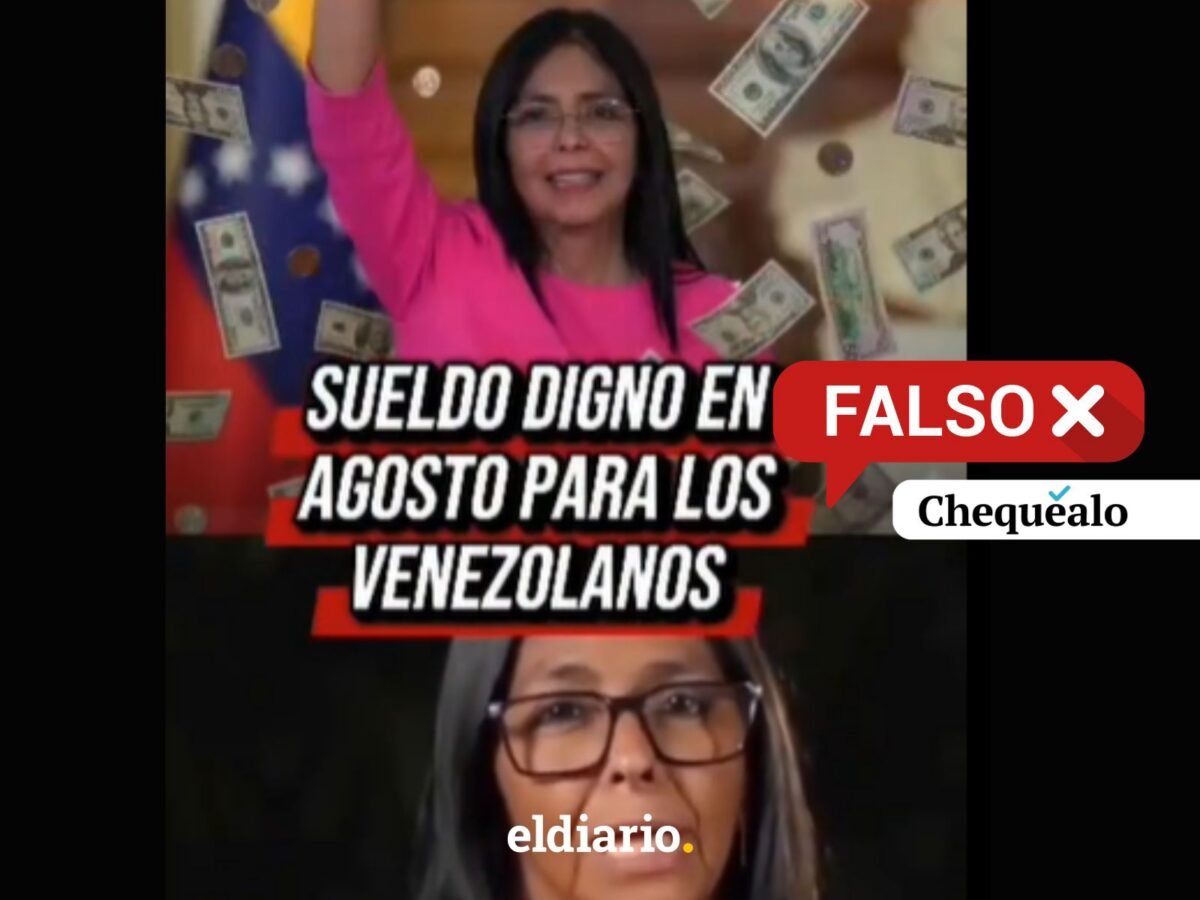¿Delcy Rodríguez anunció un aumento del salario mínimo entre 800 y 1.000 dólares a partir de agosto?