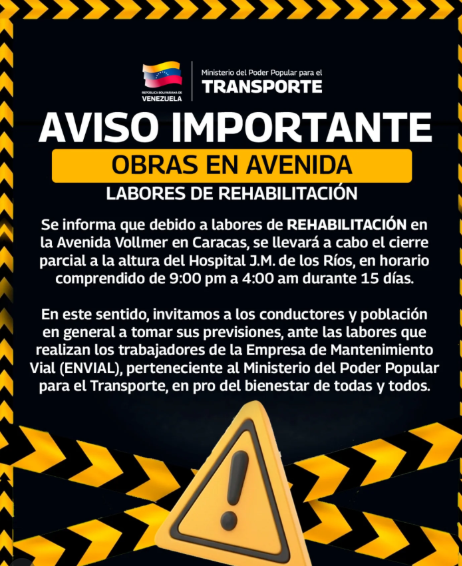 Anunciaron cierre parcial en la avenida Vollmer por trabajos de rehabilitación
